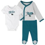 Outerstuff Dětské Body 3v1 San Jose Sharks NHL 3 Piece Set Velikost: Batole 3-6 Měsíců