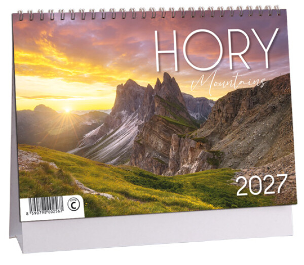 Stolní kalendář 2027 Aria Hory