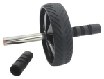HEAD Posilovací kolečko na břicho černo-oranžové / Protiskluzové kolo / ergonomická madla / podložka pod kolena
