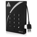 Apricorn Aegis Padlock 500GB / 2.5 / USB 3.0 / 5400 rpm / 8MB / černá (A25-3PL256-500)