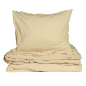 Storefactory Povlečení z organické bavlny Crinkle Sunny Yellow 150 × 210 cm, žlutá barva, textil