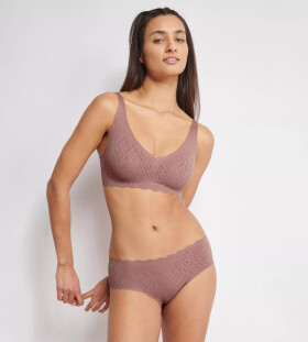 SLOGGI ZERO FEEL BLISS – soft podprsenka s 360° elastickou krajkou Sloggi CACAO M