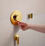 HANSGROHE - Ecostat Comfort S Termostatická baterie pod omítku, pro 2 spotřebiče, leštěný vzhled zlata 33715990