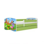 Dětská postel Babydreams+SZ zelená 70x140 Safari