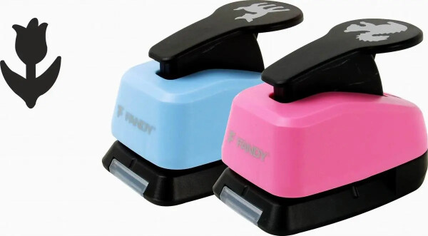 Děrovačka dekorační 25mm - Kytka 082