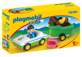 Playmobil 70181 Auto s přívěsem pro koně (1.2.3) / od 1.5 roku (70181-PL)