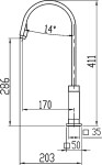 NOVASERVIS - Dřezová baterie Titania CUBE chrom 98813,0