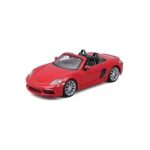 Bburago Porsche 718 Boxster tmavě červená 1:32