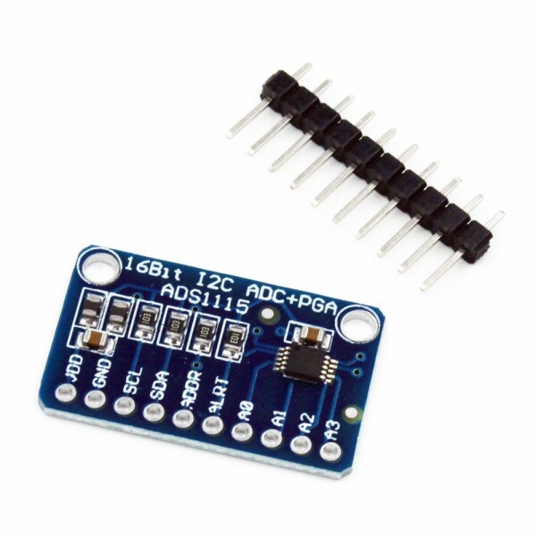 I2C AD převodník s programovatelným zesílením ADS1115 - 16Bit, 4 kanály