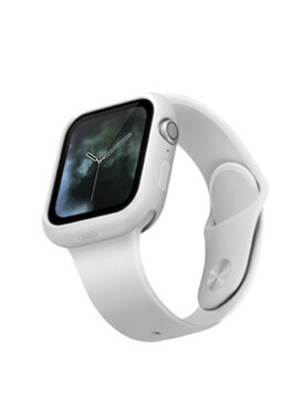 Uniq silikonové pouzdro Lino pro Apple Watch série 4/5 44 mm, bílá UNIQ-44MM-LINOWHT