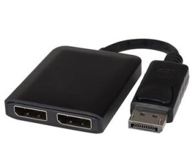 PremiumCord adaptér DisplayPort - 2x DisplayPort / rozšíření + zrcadlení obrazu / 4K*2K@30Hz (kportad17)