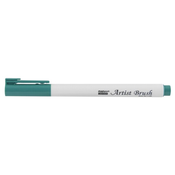 MARVY Artist Brush 1100-58 fix štětcový hrot – barvy vodní báze brush pen na papír lettering kaligrafie rozmývatelný mísitelný acid free netoxický