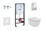 Grohe Sada pro závěsné WC + klozet a sedátko Ideal Standard Tesi 38528SET-KF
