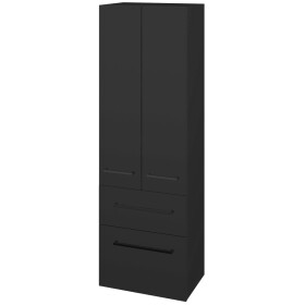 Dřevojas - Vysoká skříň DOS SVD2Z2 50 - N03 Graphite / Úchytka T06 / N03 Graphite 209537H