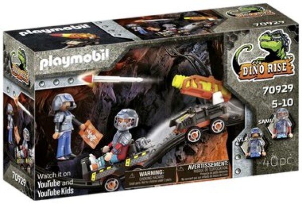 Playmobil® DINO Rise 70929 Dino Mine Vozík s raketami