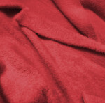 Dlouhý červený vlněný přehoz přes oblečení typu "Alpaka" (7108) Červená jedna velikost