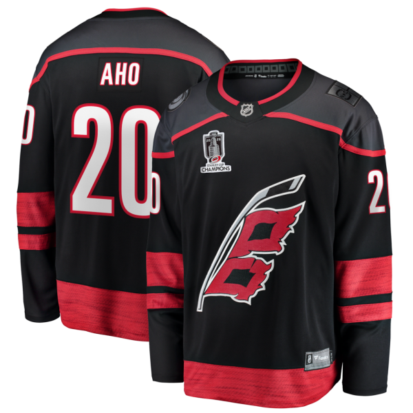 Fanatics Pánský dres Sebastian Aho Carolina Hurricanes NHL 2026 Stanley Cup Champions Home Breakaway Velikost: 4XL