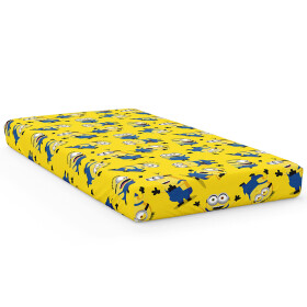 Dětské bavlněné prostěradlo Mimoni Banana Team