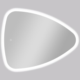 CERANO Koupelnové LED zrcadlo Riflettore - 90x75 cm