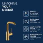 GROHE - Essence Umyvadlová baterie s výpustí, kartáčovaný Cool Sunrise 32628GN1