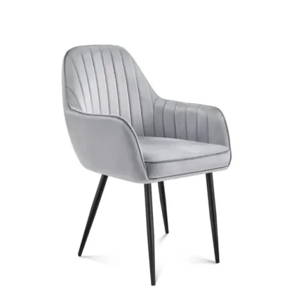 Mark Adler Prince 6.0 velurová šedá / Jídelní židle / nosnost 130 kg (MA-PRINCE 6.0 GREY)