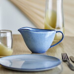 Bloomingville Omáčník Sandrine Blue 340 ml, modrá barva, keramika