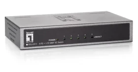 LevelOne FEU-0511 / Switch / 4x 10/100 RJ45 / 1x SC multimode / 2 km / kovové tělo (FEU-0511)