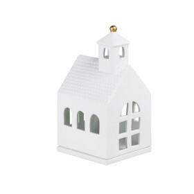 Räder Porcelánový svícen domeček Small Chapel, bílá barva, porcelán
