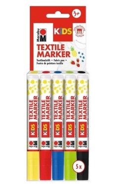 Popisovače na textil Marabu KiDS 5ks
