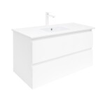Koupelnová skříňka s umyvadlem SAT B-Way 99x50x45 cm bílá lesk BWAY2100WU4B2 BWAY2100WU4B2