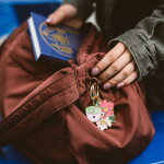 Bella Rose Klíčenka – Kytice, růžová barva, kov