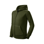 Dětská mikina Fashion zip (vojenská) 158 cm/12 let
