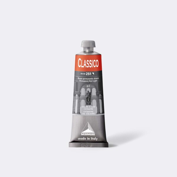 Olejová barva Maimeri Classico oil 60 ml - červená permanentní světlá 251