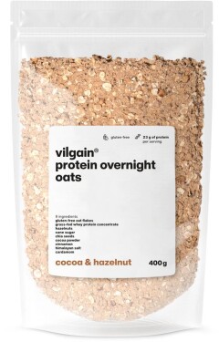 Vilgain Protein Overnight Oats – čokoláda a lískový oříšek 400 g