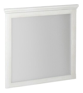 SAPHO - CROSS zrcadlo v dřevěném rámu 70x80cm, starobílá CR212