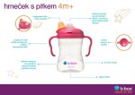 B.box univerzální sada na pití 3v1, 240 ml - růžová