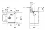 FRANKE - Urban Fragranitový dřez UBG 611-62, 62x50 cm, kašmír 114.0700.096