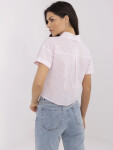 Košile NM KS KA 01148.50P bílá růžová S/M