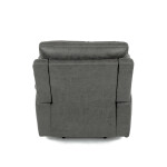 Polohovací křeslo, šedá, látka vintage, TV-4092 GREY3