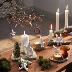 Vánoční ozdoba Pine Cone Kähler Design - KÄHLER Porcelánová vánoční ozdoba Christmas Tales Pine Cone 6 cm, zelená barva, porcelán
