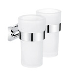 Nimco Keira chrom držák sklenek dvojitý KE 22058DW-26 KE 22058DW-26