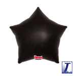 Balónek hvězda černá metalická 38 cm Balónek hvězda černá metalická 38 cm