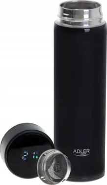 Adler AD 4506 473ml černá / Termoska / LED teploměr (AD 4506bk)