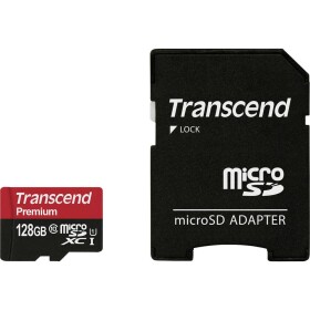 Transcend Premium paměťová karta microSDXC Industrial 128 GB Class 10, UHS-I vč. SD adaptéru - Transcend microSDXC UHS-I U1 128 GB TS128GUSDU1