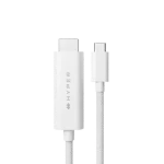 Hyper Kabel 4K USB-C (M) - HDMI (M) 2.5 m bílá (HY-HD6007WHGL)