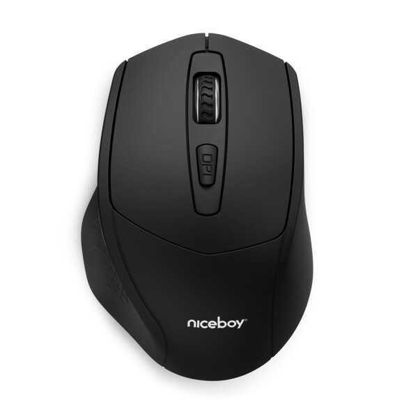 Niceboy M10 černá / bezdrátová optická myš / 1600DPI / USB / 2.4GHz (8594182425208)