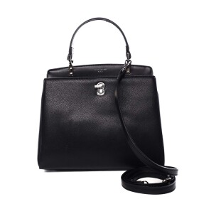 Dámská koženková elegantní kabelka Sára černá