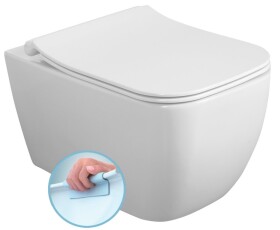 ISVEA - VEA závěsná WC mísa Rimless, 34,5x52cm, bílá 10VA02004