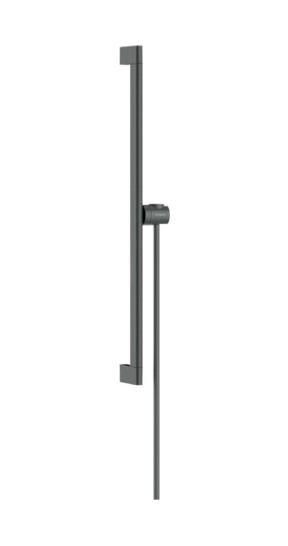 HANSGROHE - Unica Sprchová tyč 66 cm, se sprchovou hadicí, kartáčovaný černý chrom 24402340