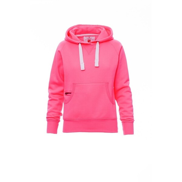 Mikina ATLANTA+ LADY FLUO fuchsiová dámská s kapucí PAYPER 2XL fuchsiová